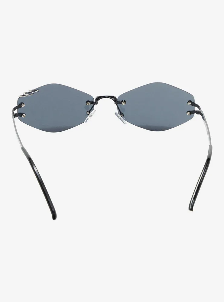 Black Frameless Sunglasses