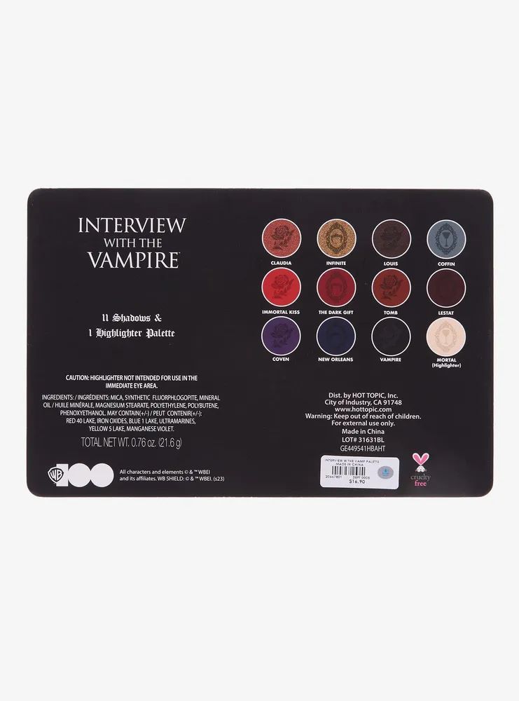 Interview With The Vampire Cassette Eyeshadow & Highlighter Palette