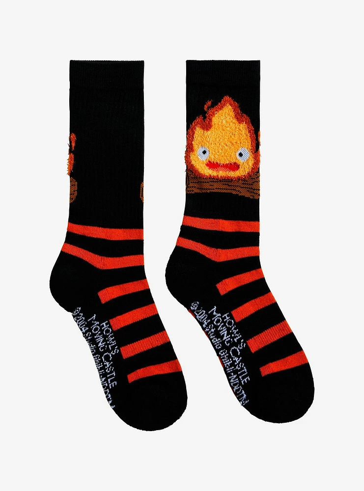 Studio Ghibli Howl's Moving Castle Calcifer Crew Socks