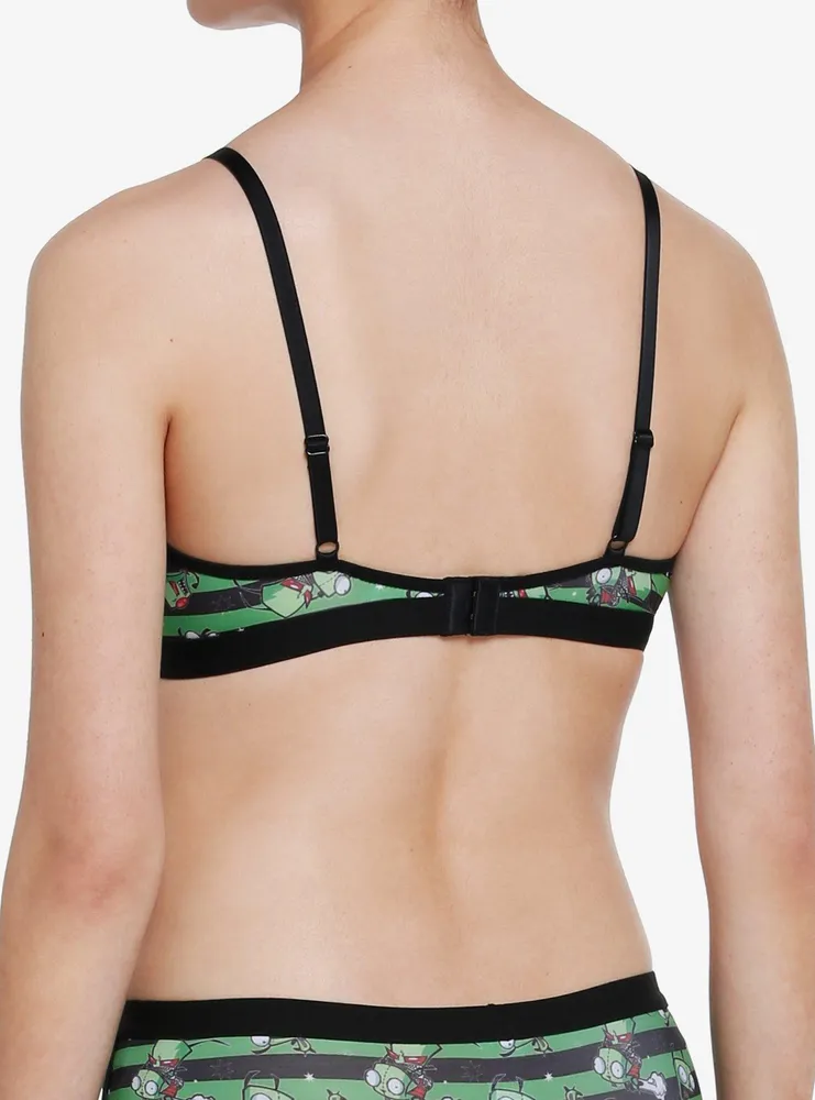 Hot Topic Invader Zim GIR Stripe Bralette