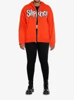 Slipknot Group Photo Orange Girls Hoodie Plus