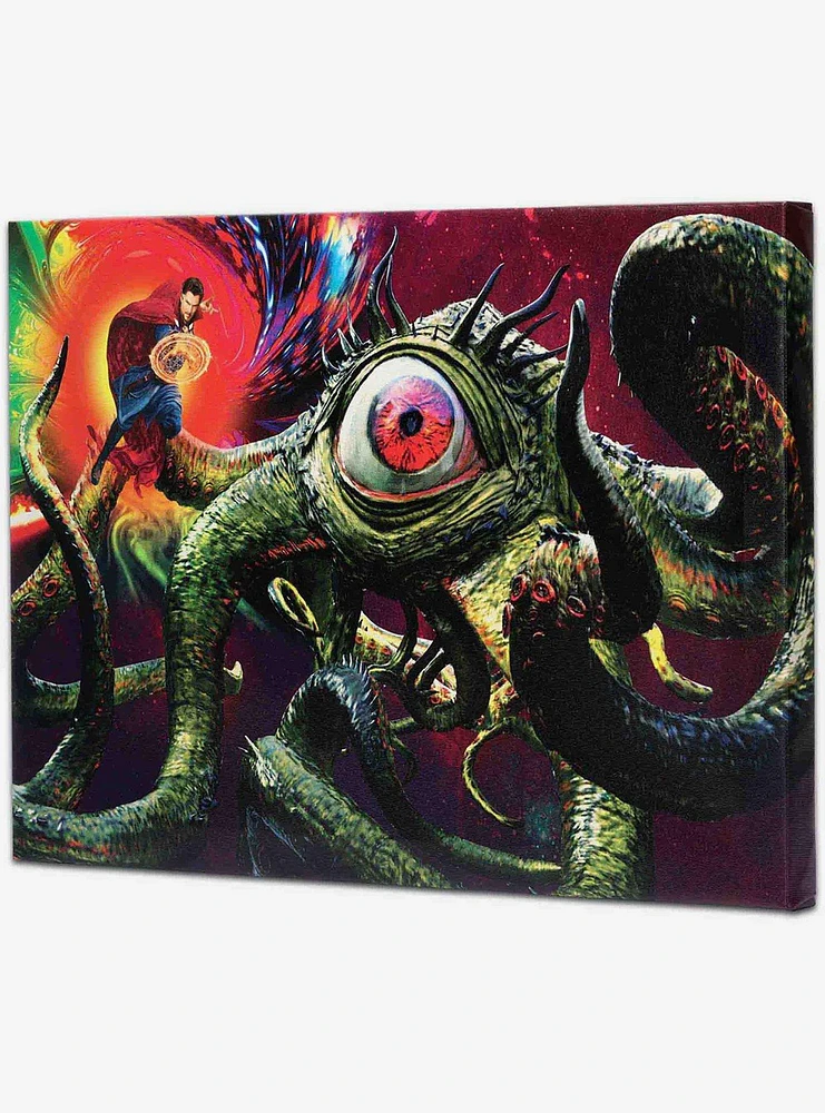 Marvel Doctor Strange & Gargantos Fight Scene Canvas Wall Decor