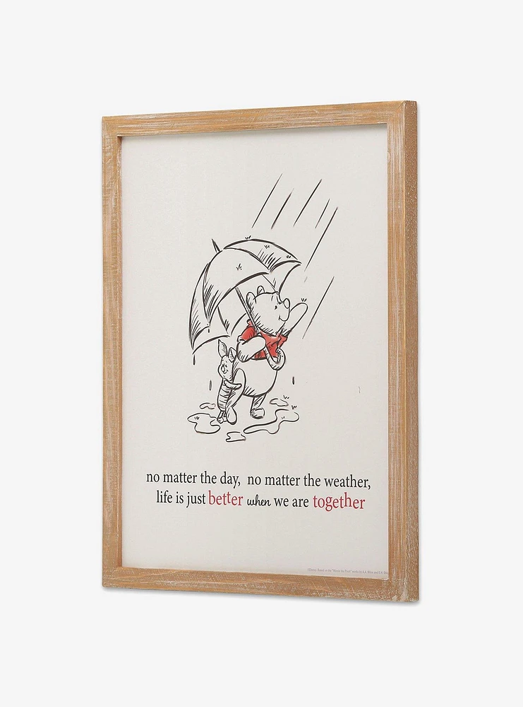 Disney Winnie The Pooh Better Together Framed Wood Wall Decor