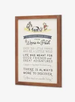 Disney Winnie The Pooh Bother Free Day Framed Wood Wall Decor