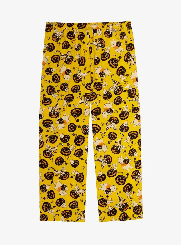 Disney Winnie the Pooh & Friends Jack-o-Lantern Allover Print Plus Sleep Pants -  BoxLunch Exclusive