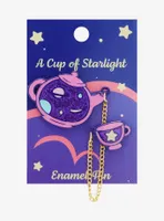 Celestial Tea Party Chain Enamel Pin Set