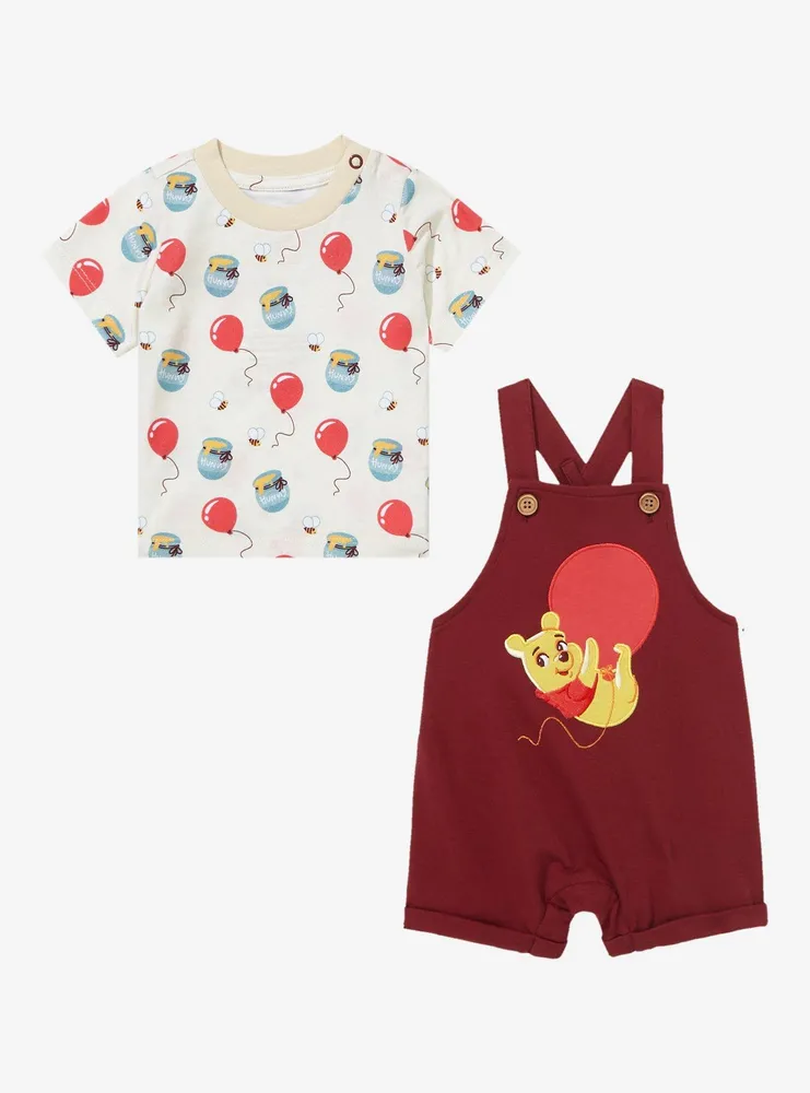 Disney 100 Winnie the Pooh Balloons Infant Overall Set - BoxLunch Exclusive