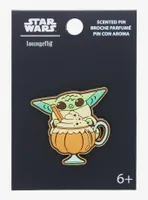 Loungefly Star Wars Mandalorian Grogu Pumpkin Spice Scented Pin - BoxLunch Exclusive