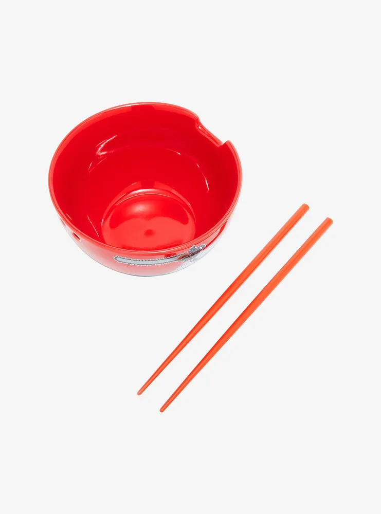 Chainsaw Man Ramen Bowl With Chopsticks