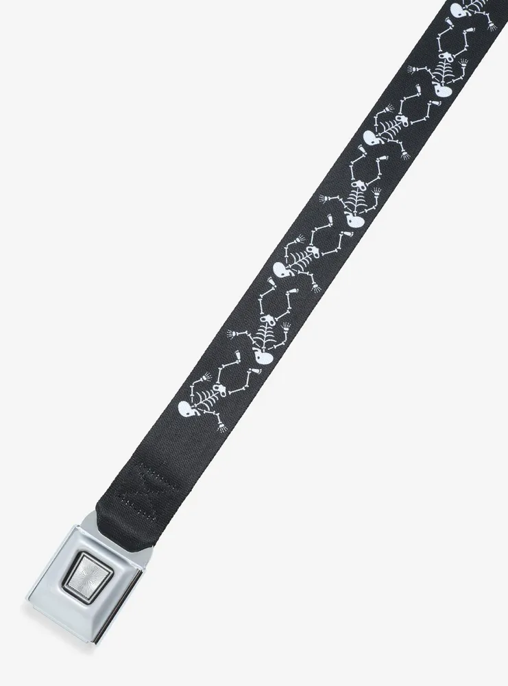 Buckle-Down Dancing Skeleton Seat Belt Belt