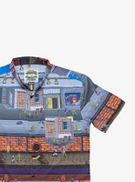 RSVLTS Teenage Mutant Ninja Turtles "Button Mashers" Button-Up Shirt