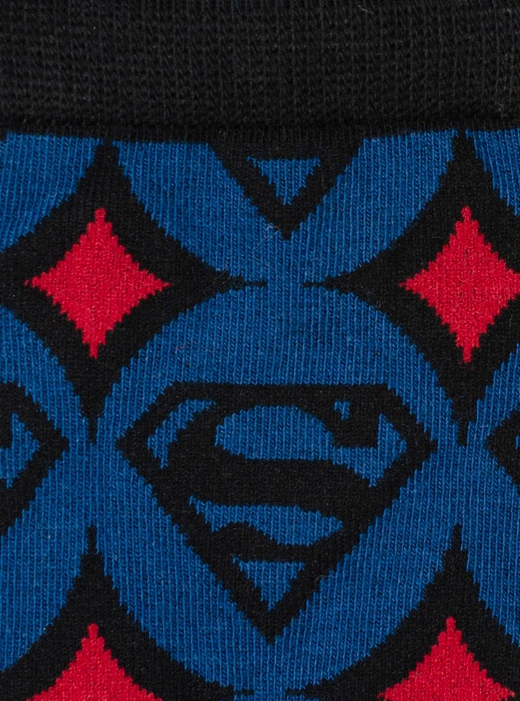 DC Comics Superman Circle Motif Blue Men's Socks