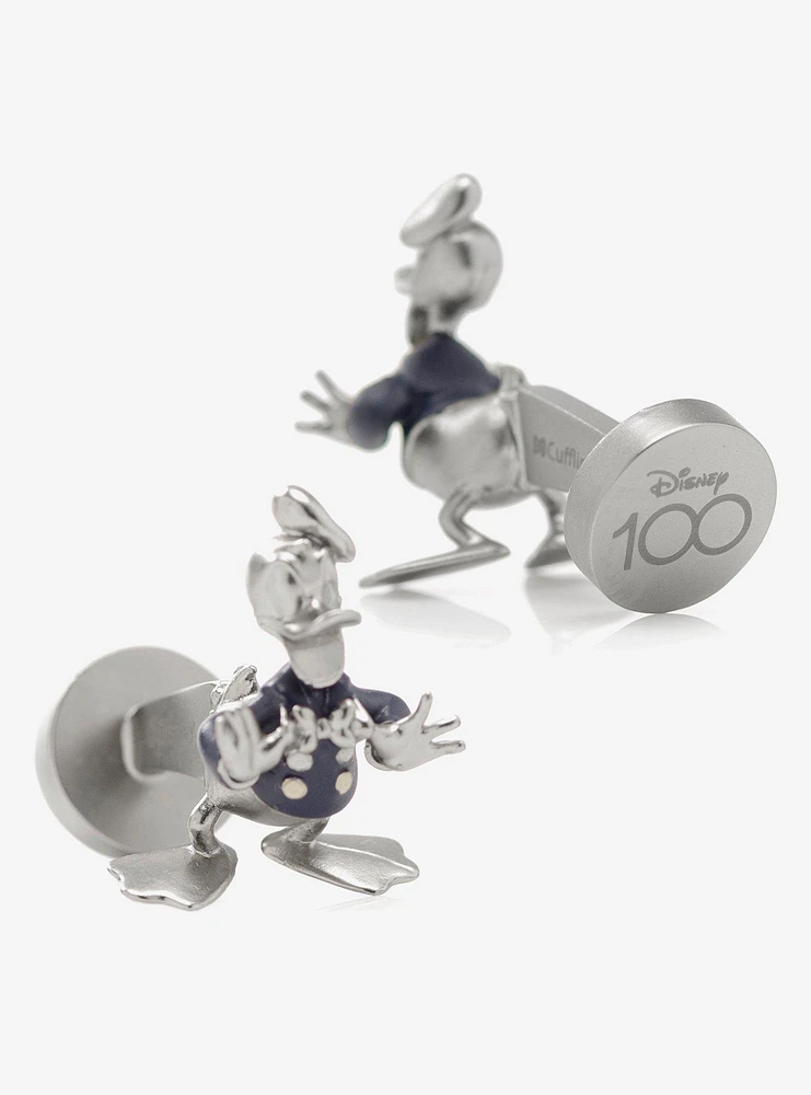 Disney Donald Duck 100 3D Enamel Cufflinks