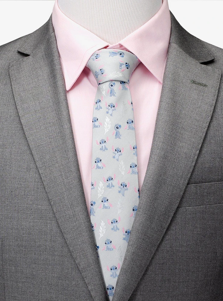 Disney Lilo & Stitch Gray Men's Tie