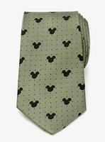 Disney Mickey Mouse Silhouette Dot Green Men's Tie