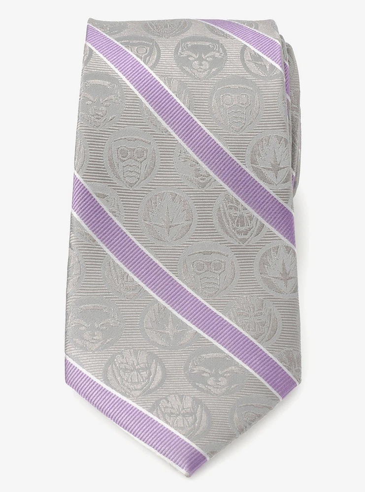 Marvel Guardians Of The Galaxy Gray Stripe Tie