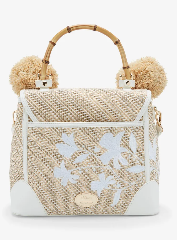 Our Universe Disney Mickey Mouse Floral Pom Pom Handbag - BoxLunch Exclusive