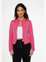 Hot Pink Military Jacket