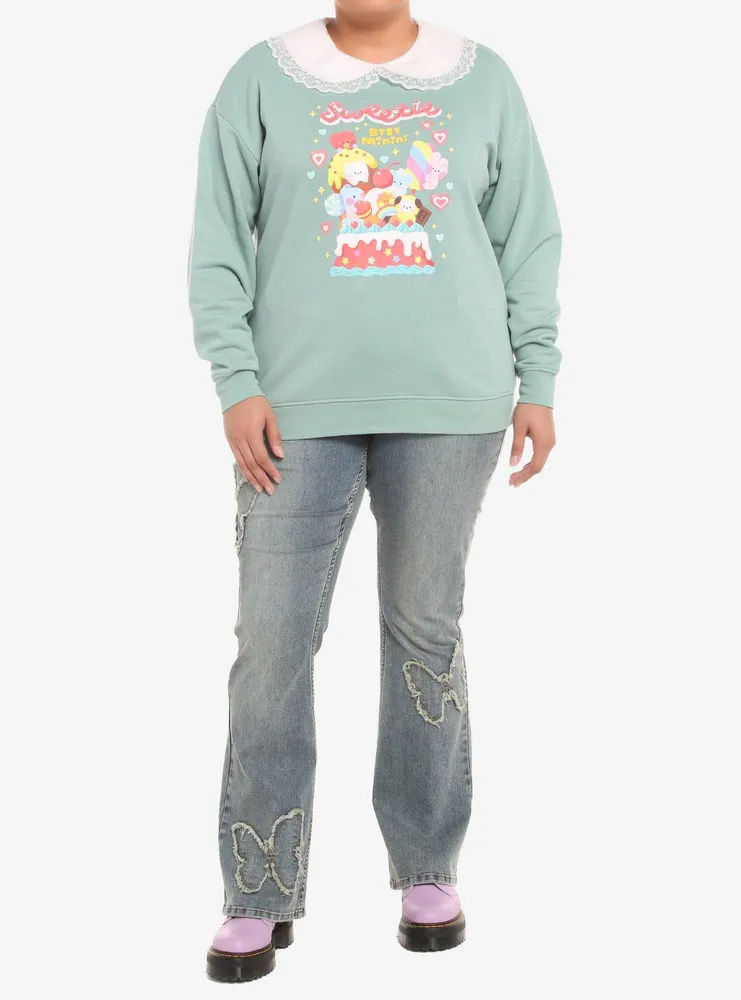 BT21 Sweetie Collared Girls Sweatshirt Plus