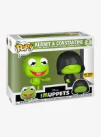 Funko Disney The Muppets Pop! Kermit & Constantine Vinyl Figure Set Hot Topic Exclusive