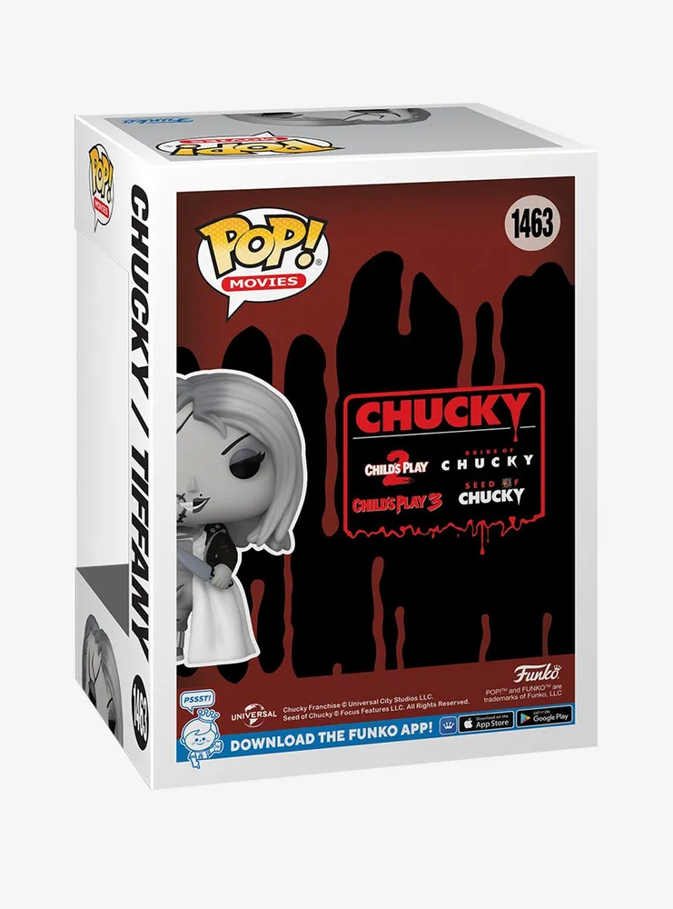 Funko Bride Of Chucky Pop! Movies Chucky/Tiffany Vinyl Figure 2023 HT Scare Fair Exclusive