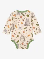 Our Universe Studio Ghibli My Neighbor Totoro Characters Fall Foliage Allover Print Infant One-Piece - BoxLunch Exclusive