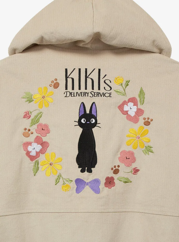 Studio Ghibli Kiki’s Delivery Service Jiji Floral Women’s Corduroy Jacket - BoxLunch Exclusive