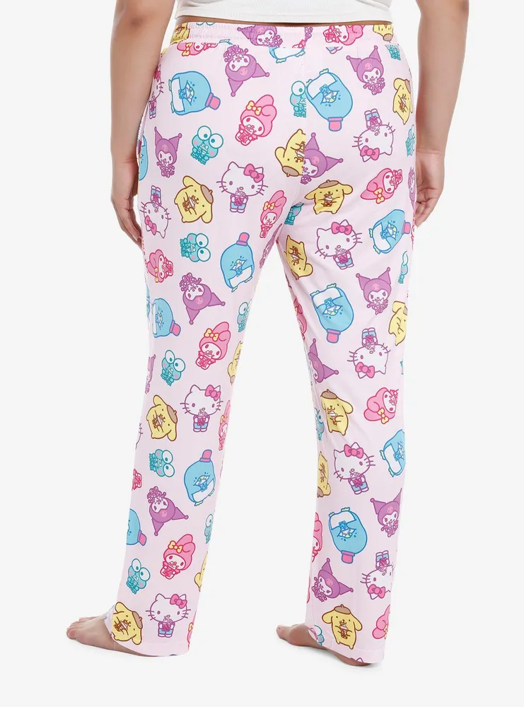 Hello Kitty And Friends Boba Girls Pajama Pants Plus