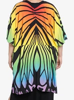 Thorn & Fable Rainbow Butterfly Girls Short Duster Plus