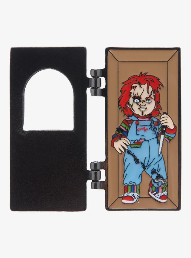 Hot Topic Chucky Doll Box Hinged Enamel Pin