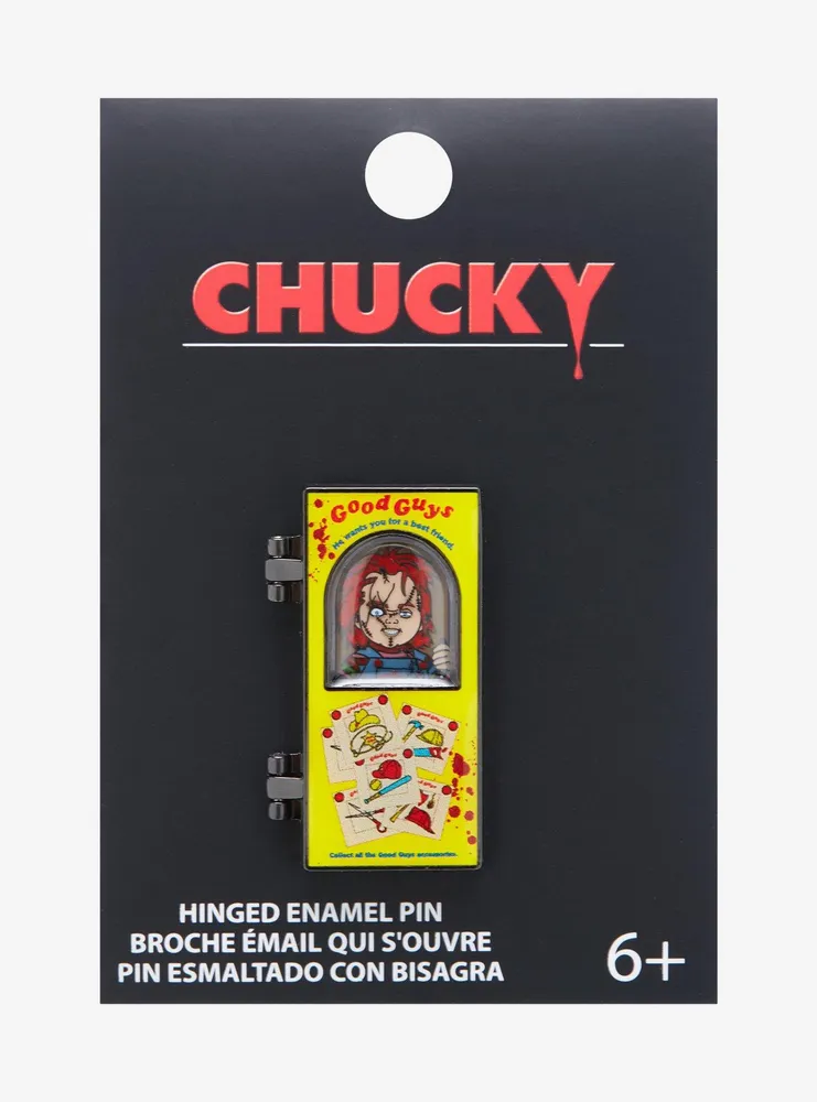 Chucky Doll Box Hinged Enamel Pin