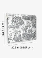 Country Life Toile Peel & Stick Wallpaper