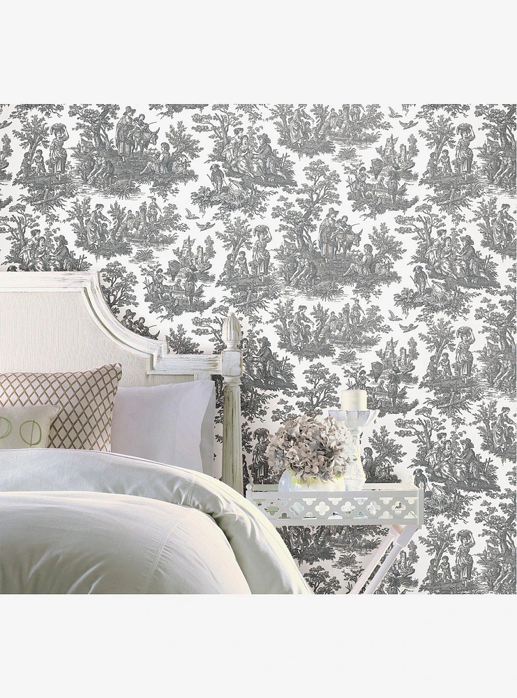 Country Life Toile Peel & Stick Wallpaper