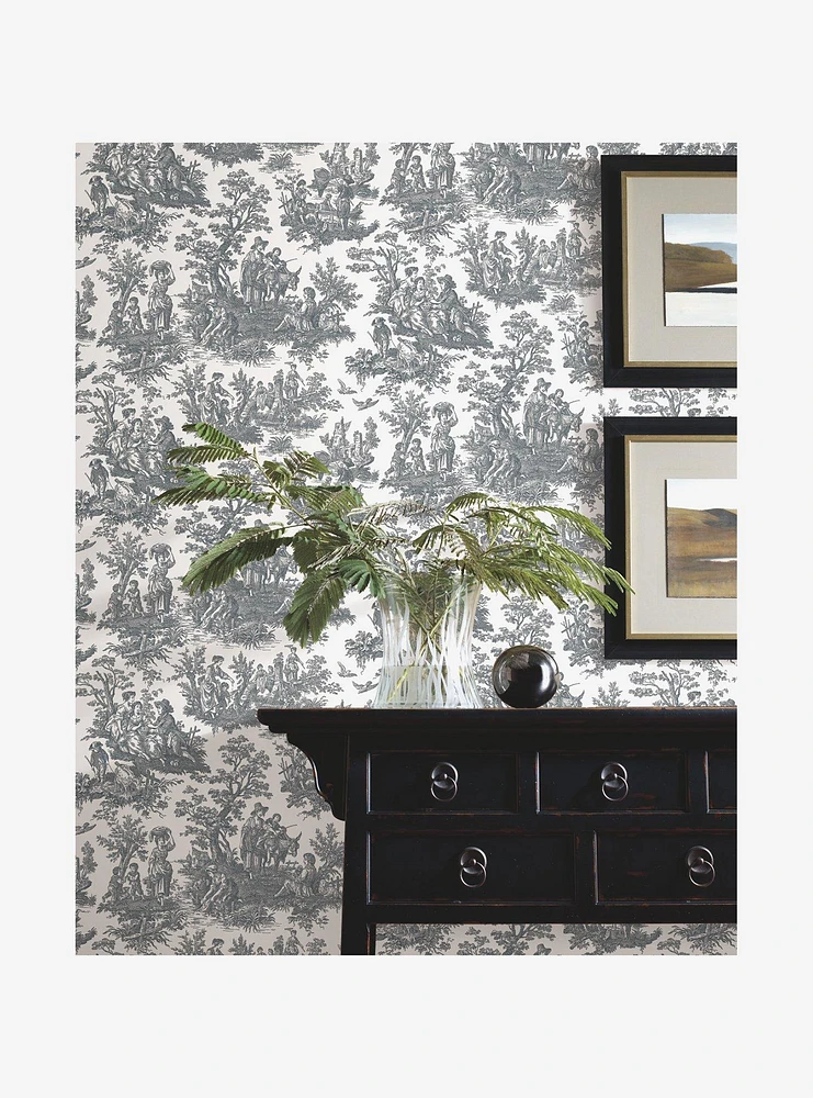 Country Life Toile Peel & Stick Wallpaper