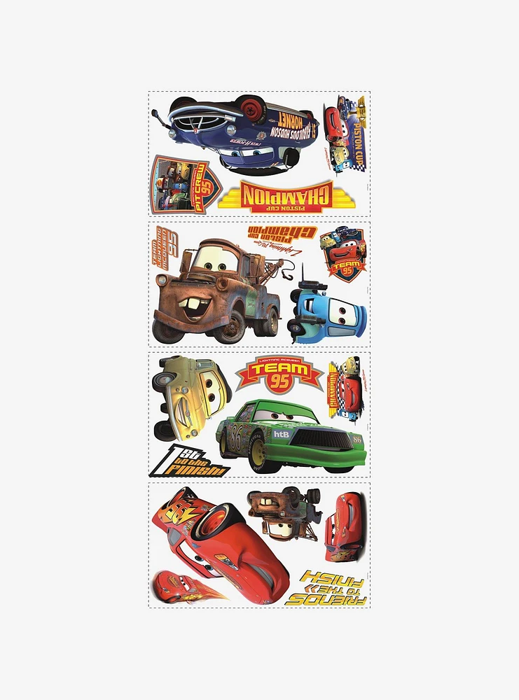 Disney Pixar Cars Piston Cup Champs Peel & Stick Wall Decal