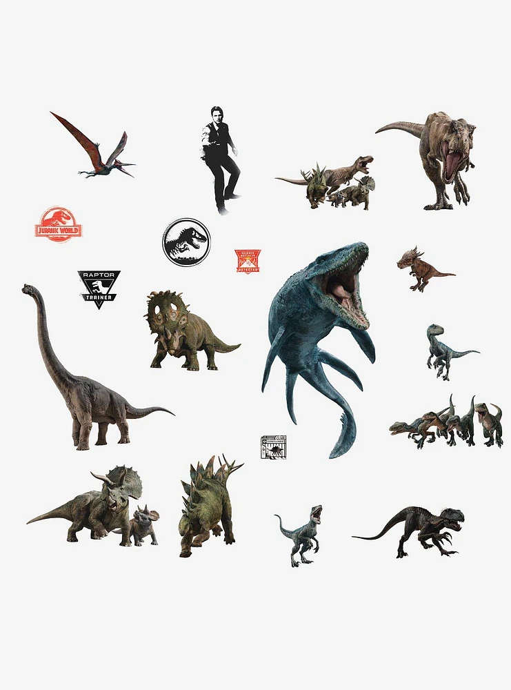 Jurassic World Fallen Kingdom Peel And Stick Wall Decals