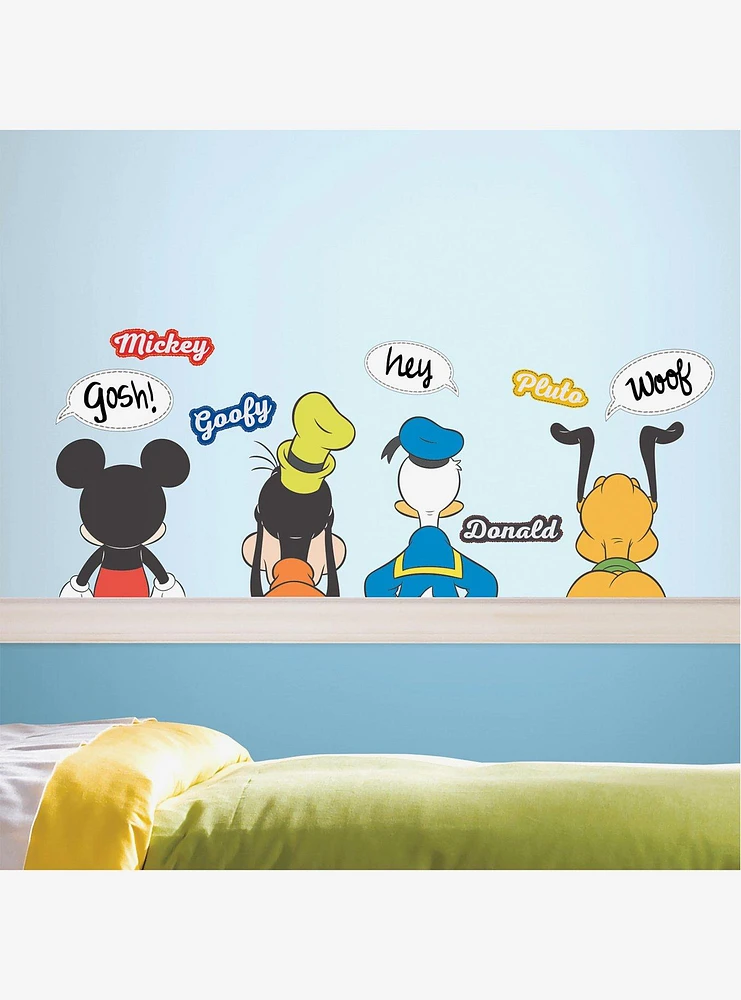 Disney Mickey Mouse And Friends Peel And Stick Wall Decals With Dry Erase