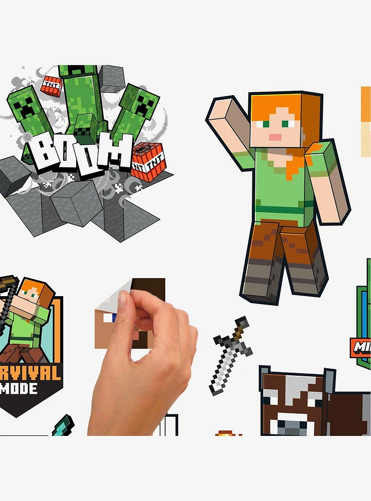 Minecraft Characters Peel & Stick Wall Decals