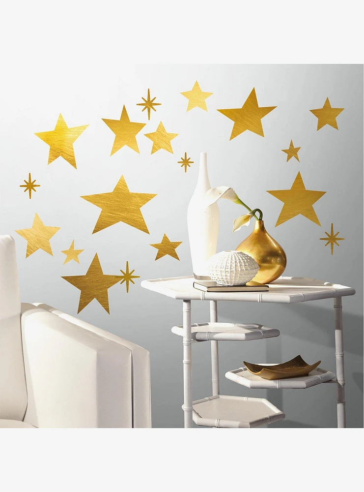 Star Peel And Stick Wall Decals With Foil