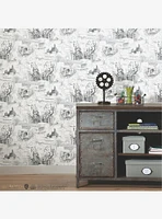 Harry Potter White Map Peel & Stick Wallpaper