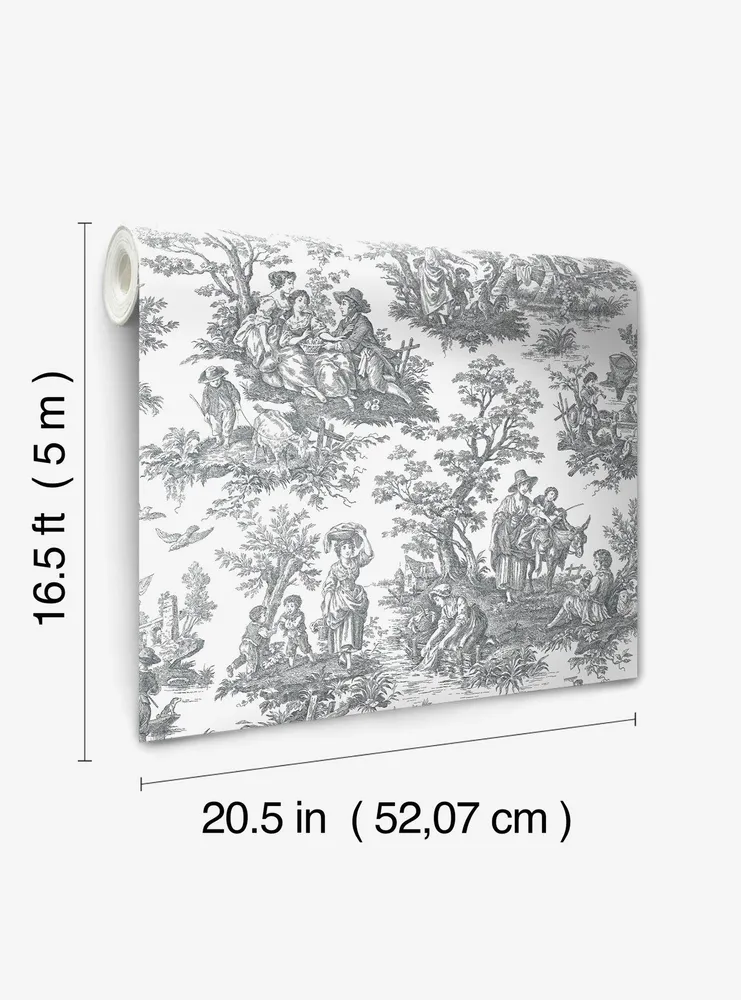 Country Life Toile Peel & Stick Wallpaper