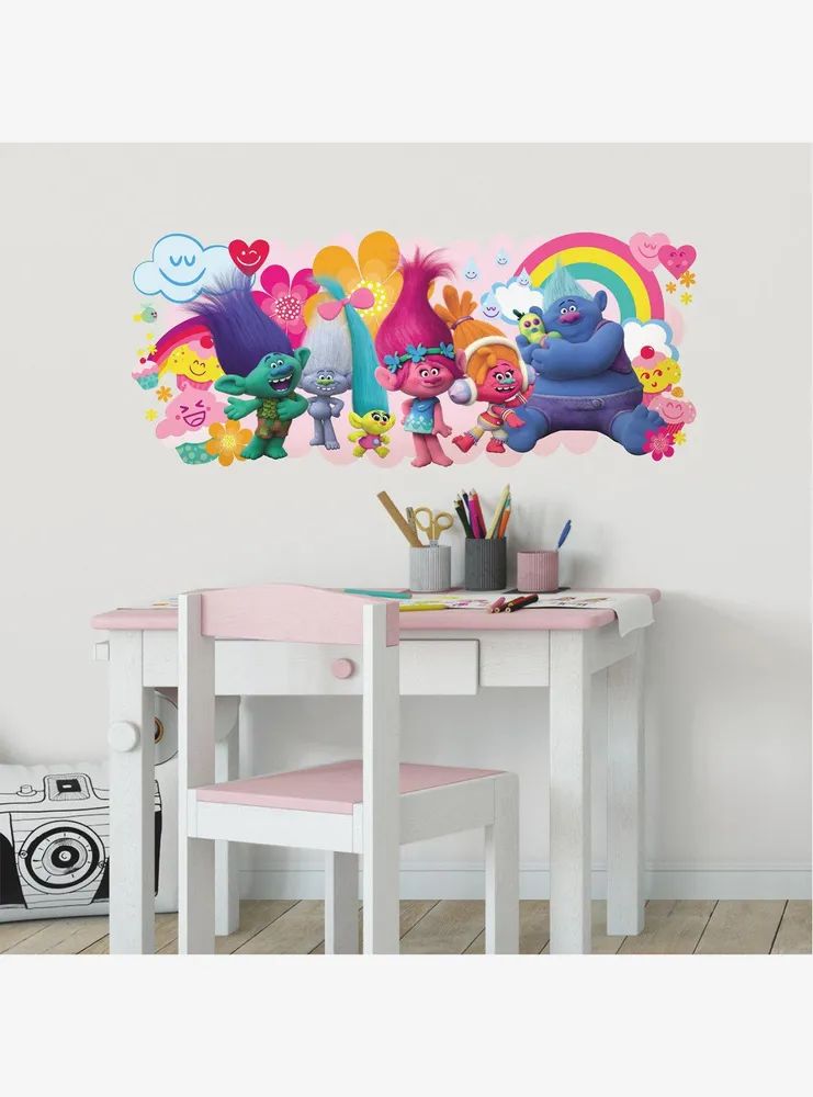 Trolls Movie Peel And Stick Giant Wall Decals