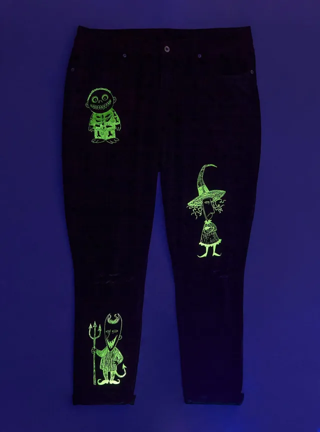 Death Note Patch Chain Wide Leg Jeans