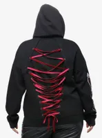 Interview With The Vampire Coffins Lace-Up Girls Hoodie Plus