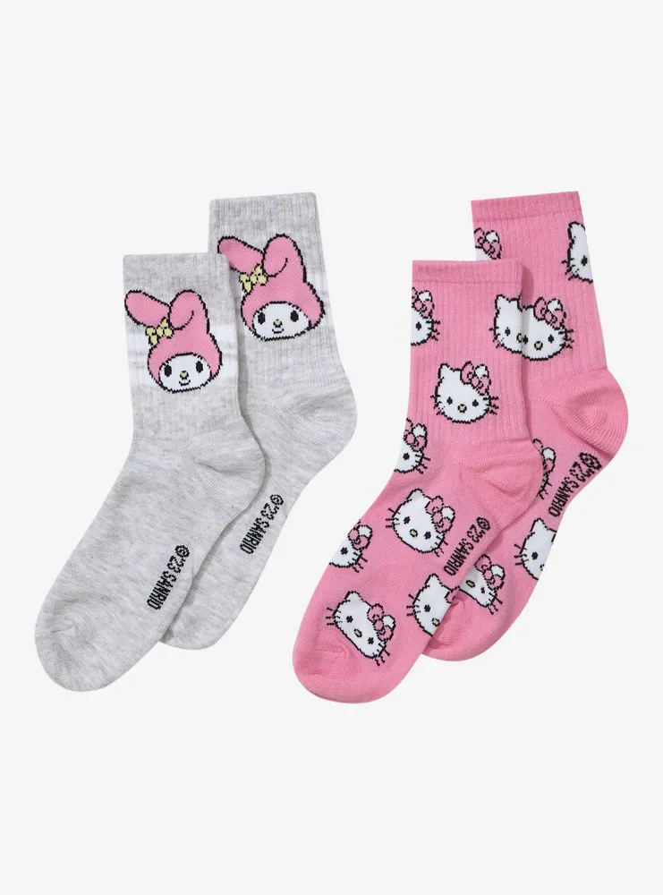 Sanrio Hello Kitty and Friends My Melody & Hello Kitty Portrait Crew Socks