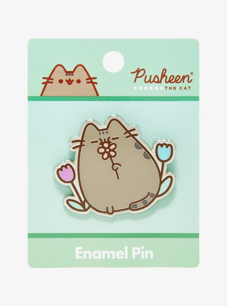 Pusheen Flower Portrait Enamel Pin - BoxLunch Exclusive
