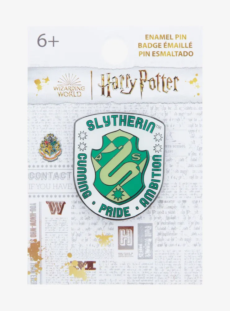 Loungefly Harry Potter Slytherin Geometric Crest Enamel Pin - BoxLunch Exclusive