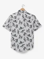 RSVLTS Disney Mickey Mouse Steamboat Willie Allover Print Woven Button-Up Top - BoxLunch Exclusive