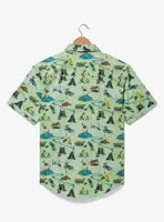 Jurassic Park Scenes Allover Print Woven Button-Up - BoxLunch Exclusive