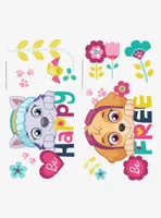 Paw Patrol Skye And Everest Be Happy Quote Peel And Stick Wall Decals